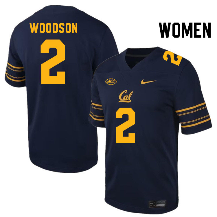 Women #2 Craig Woodson California Golden Bears ACC Conference College Football Jerseys Stitched Sale